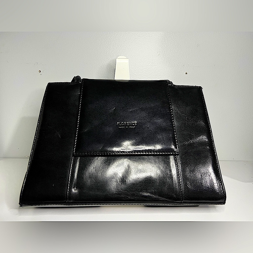 Vintage Leather purse | Florence Italy | Structure handbag